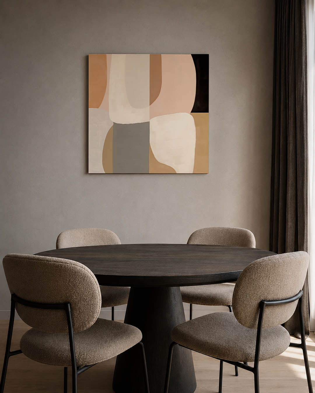 Organische vormen compositie Kunstwerk