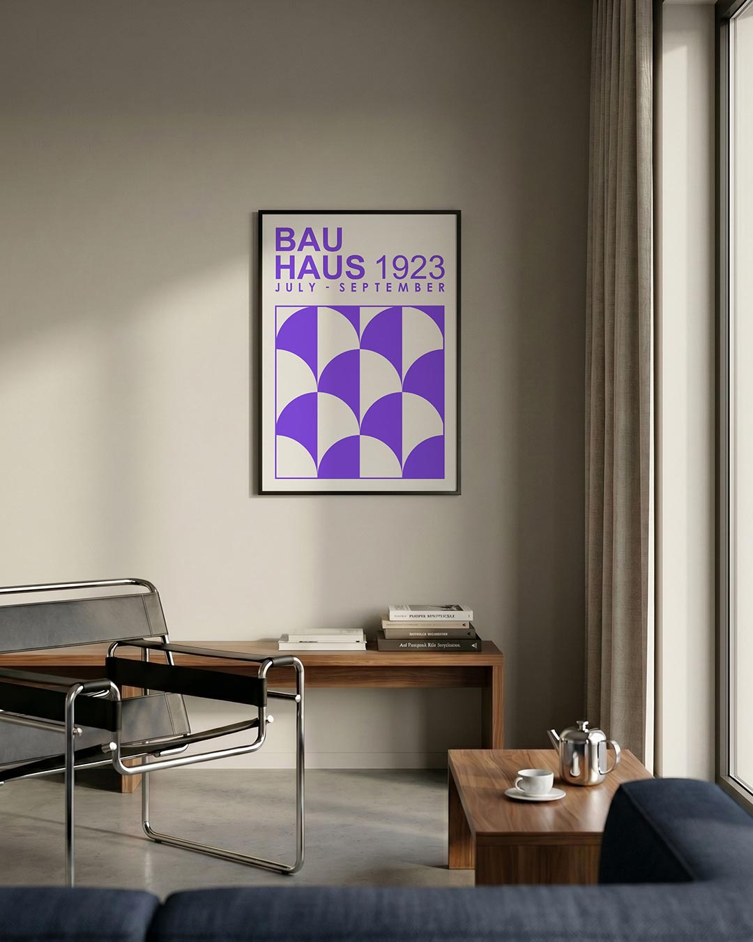 Halve cirkelpatronen Poster