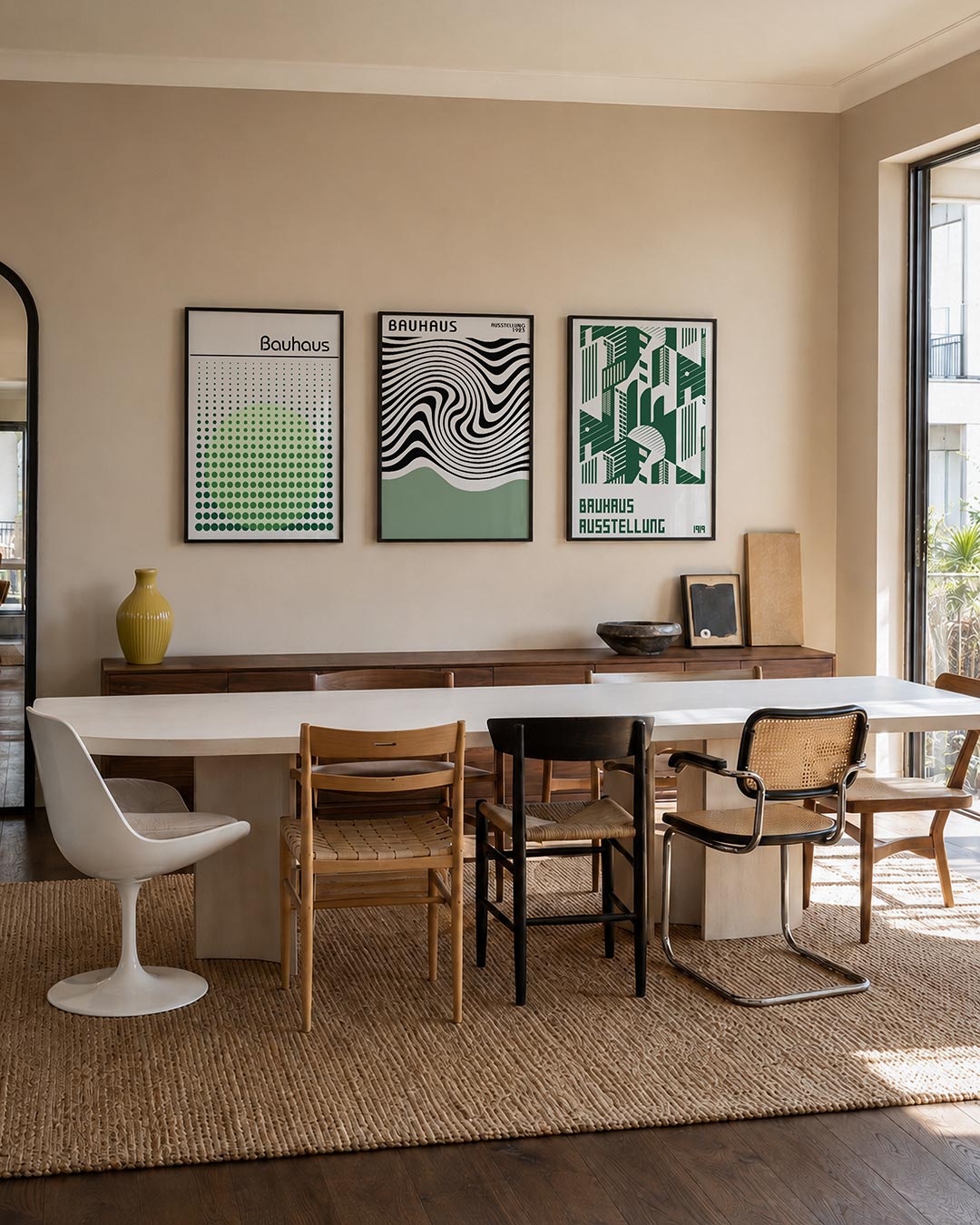 Groene puntenspel Posterset