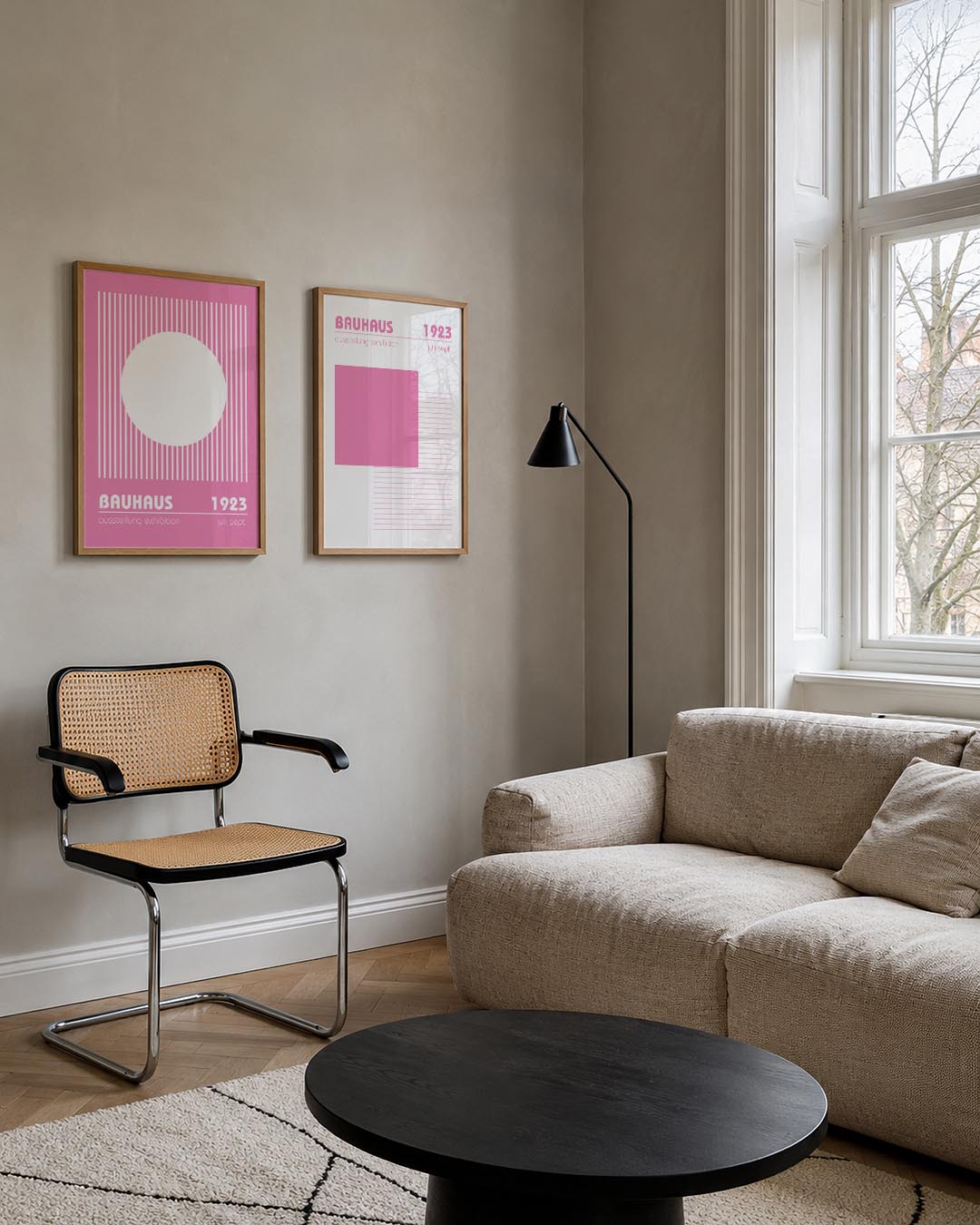 Lijnen en cirkel Posterset