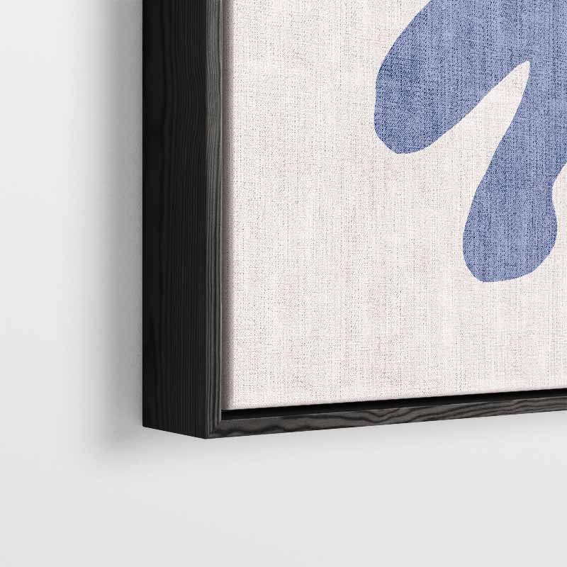 Abstracte Blauwe Vormen Kunstwerk-canvas-dibond-plexiglas-wanddecoratie-WallArtistic