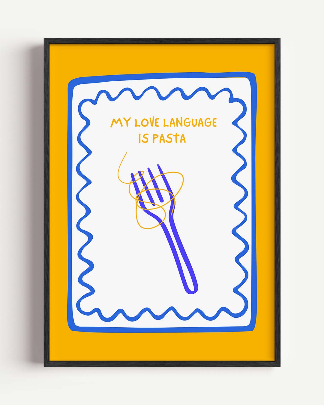 Pasta Liefde Taal Poster-WallArtistic