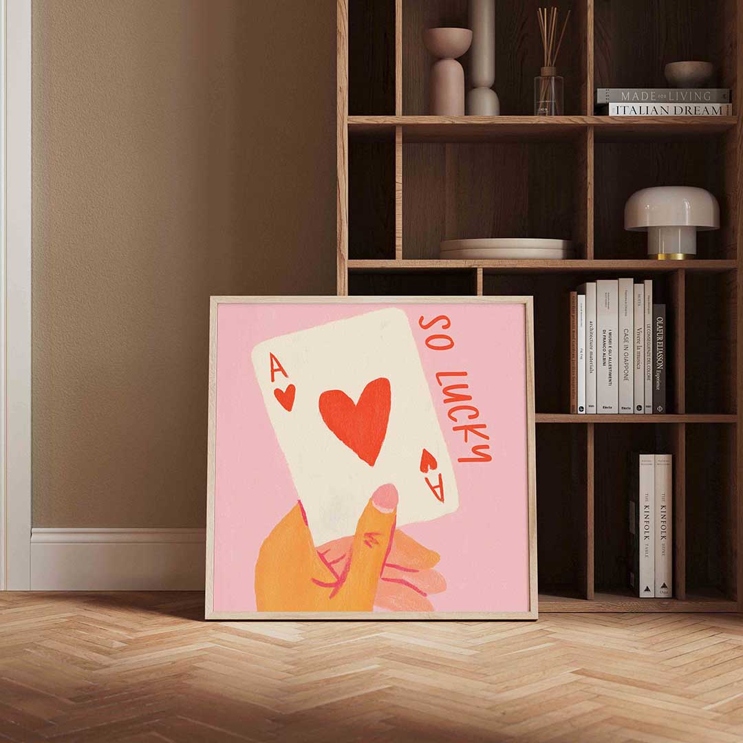Kaart met hart Poster