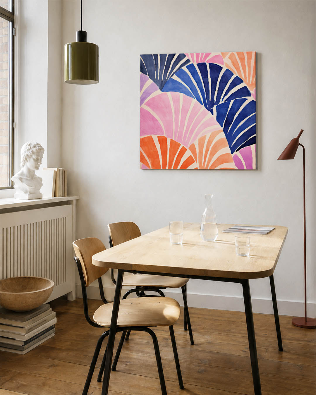 Dynamische kleurvlakken Kunstwerk