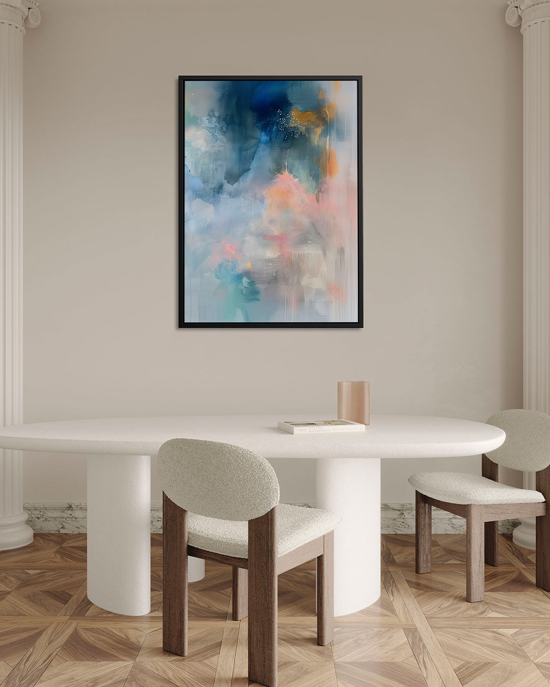 Dromerige kleurencompositie Kunstwerk