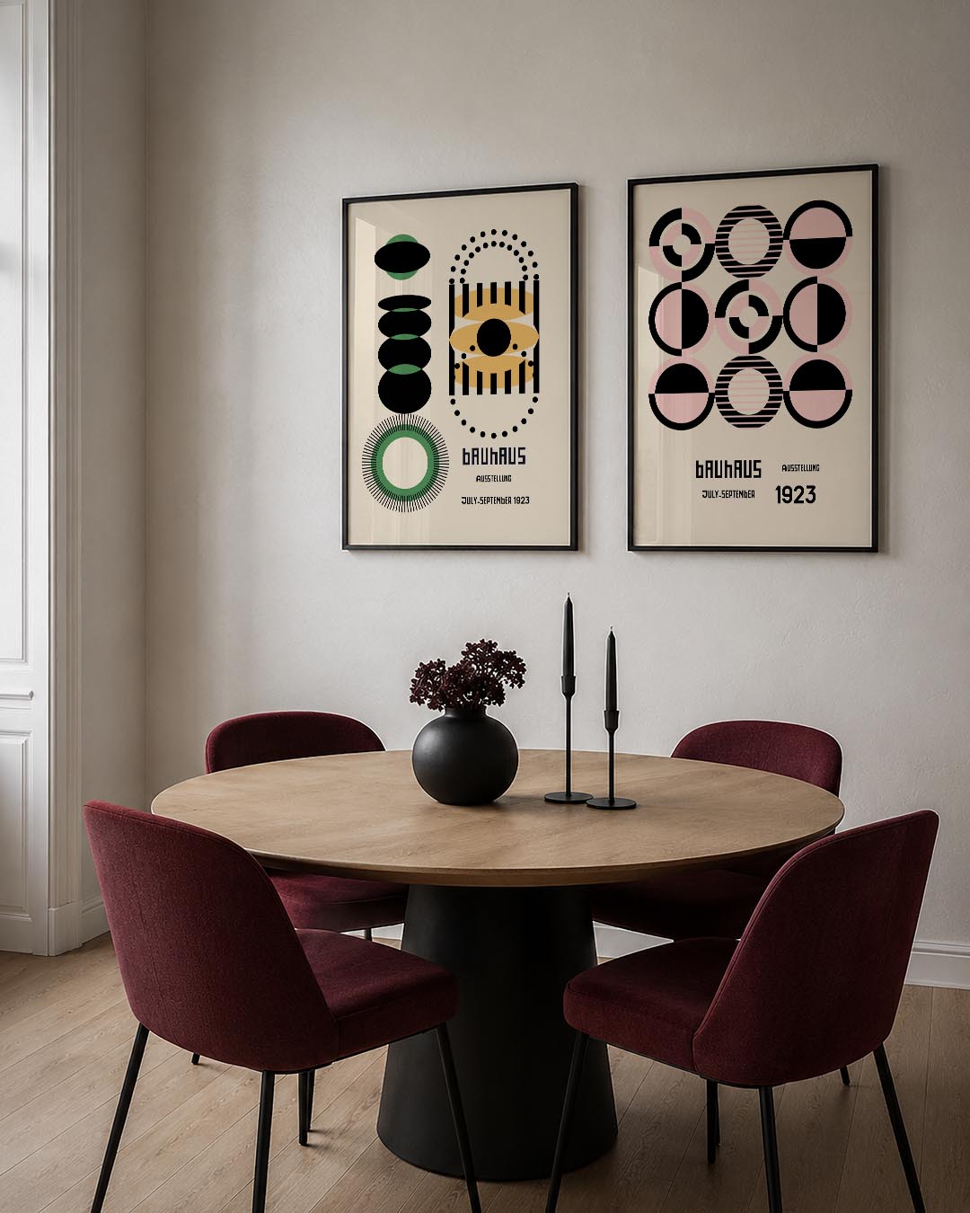 Vormenspel en kleur Posterset