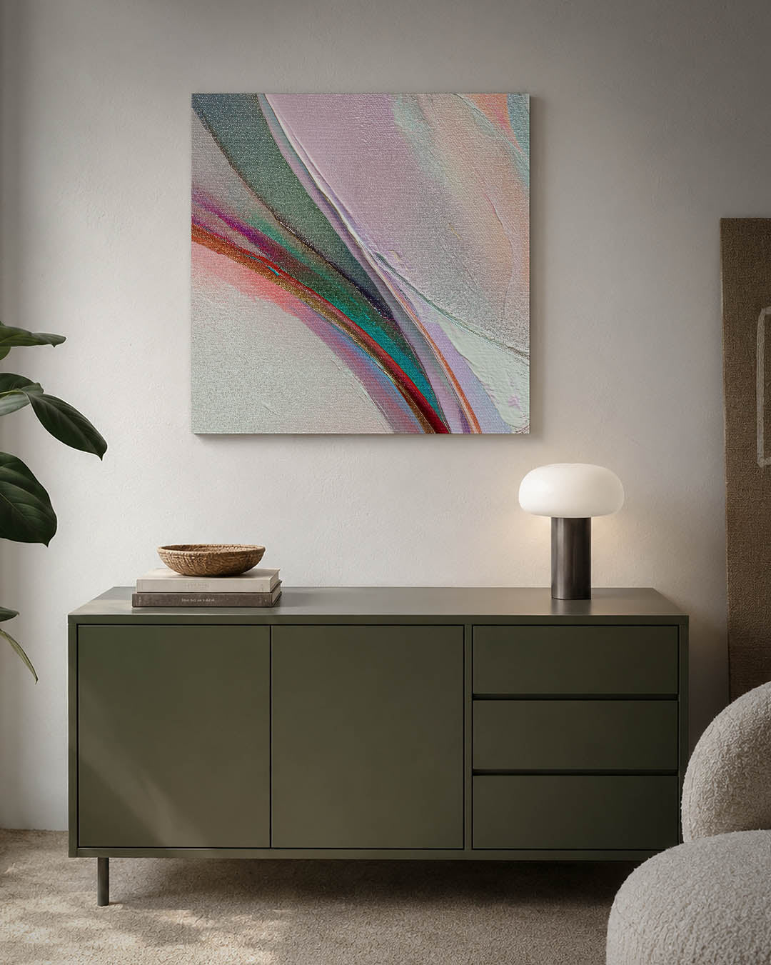 Kleurrijke vormen Kunstwerk