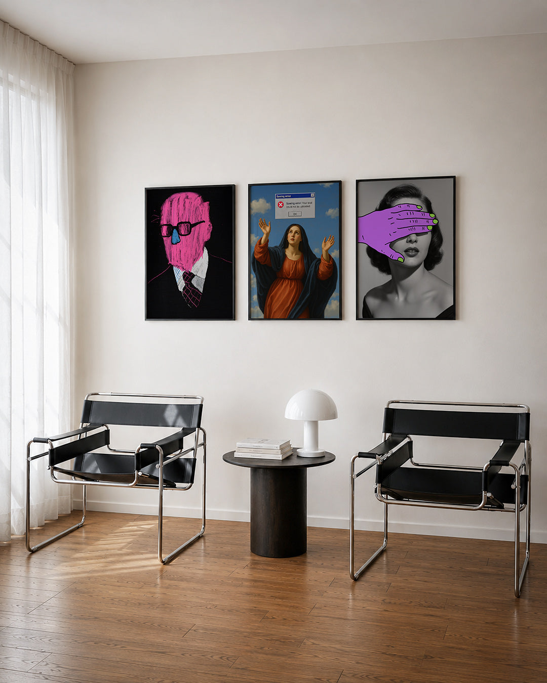 Kleurrijke portretvormen Posterset