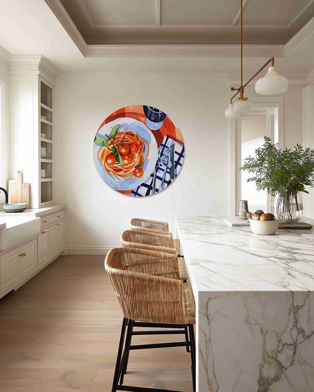 Spaghetti en wijn Muurcirkel