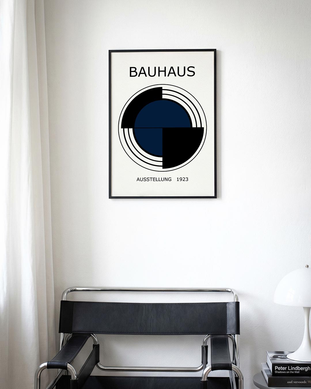 Cirkelstructuur en lijnen Poster