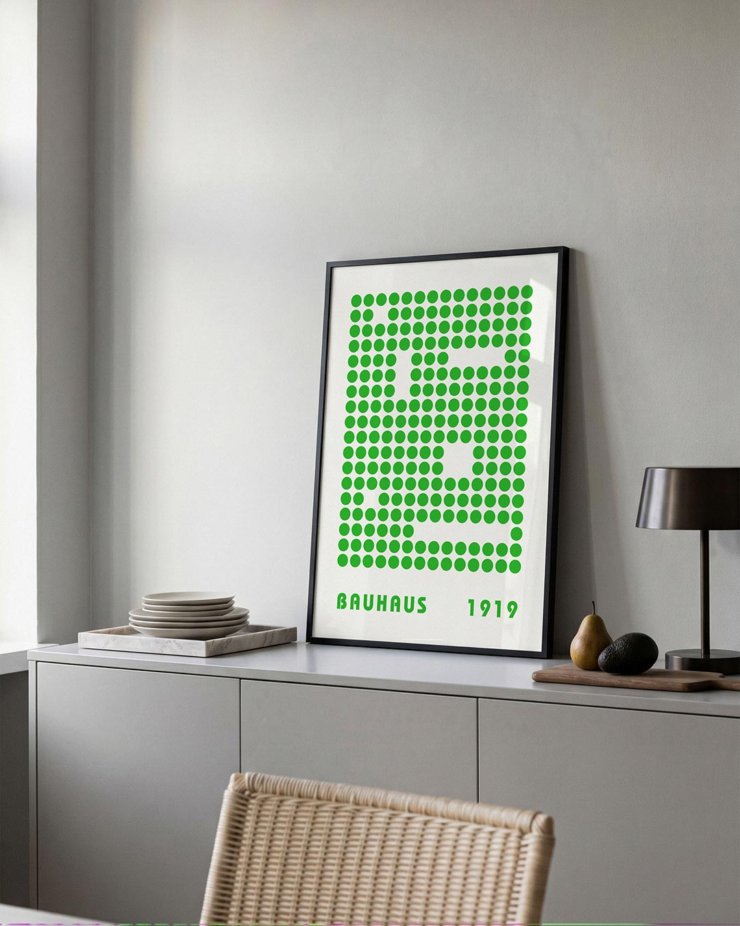 Groene puntstructuur Poster