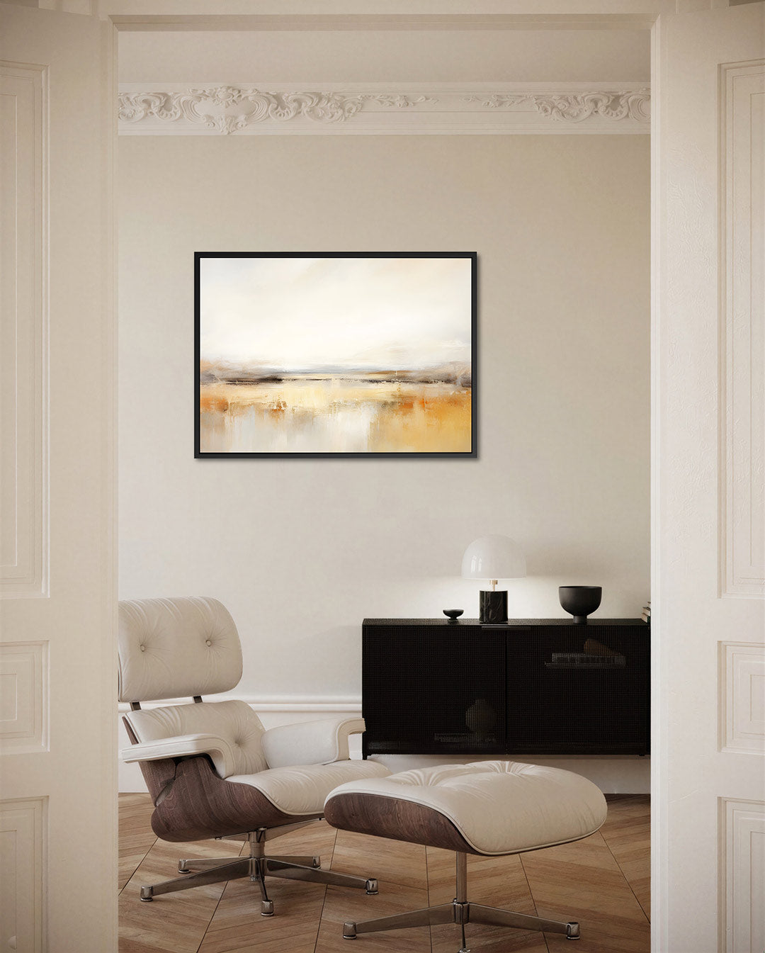 Zachte horizon Kunstwerk