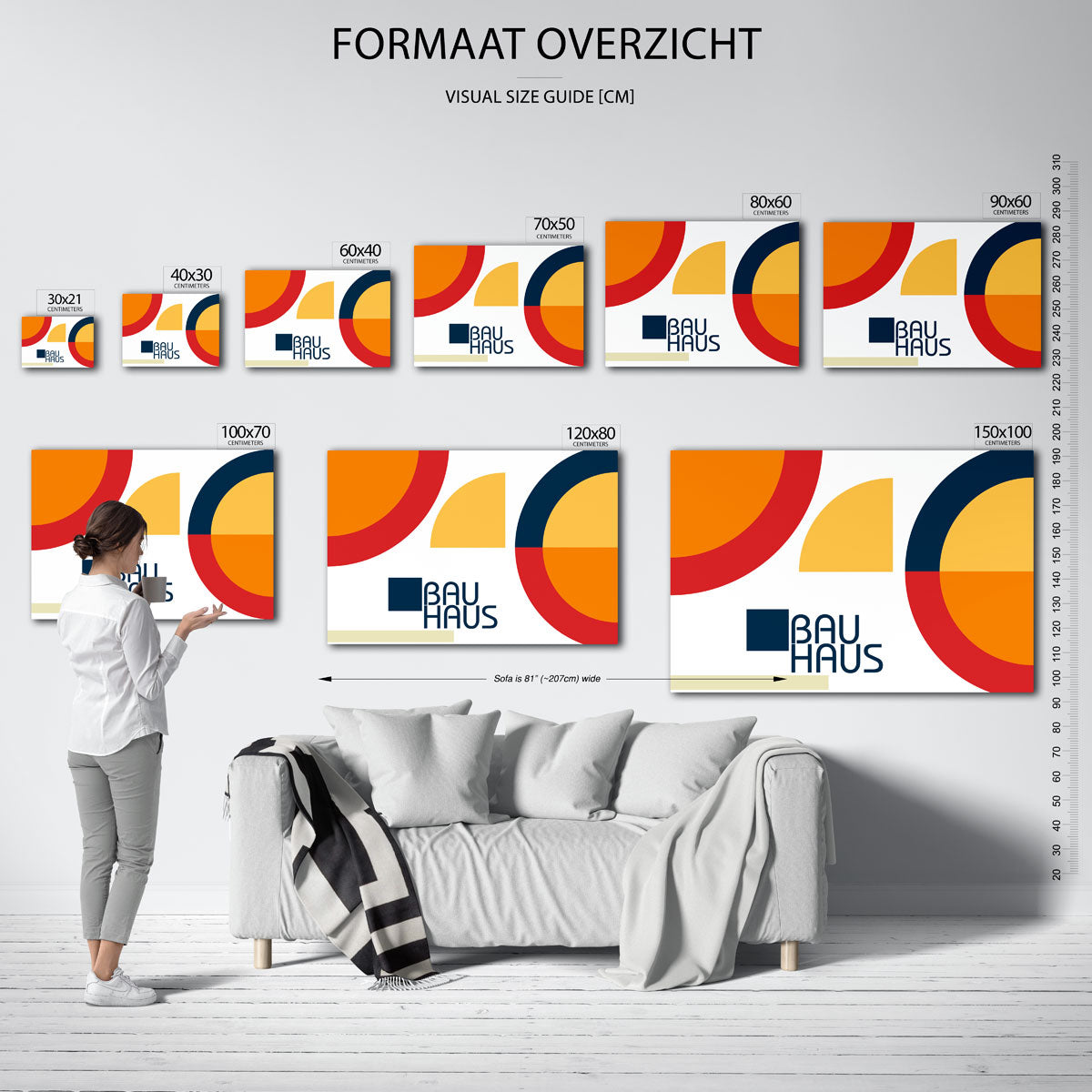 Vormen en vlaken Poster