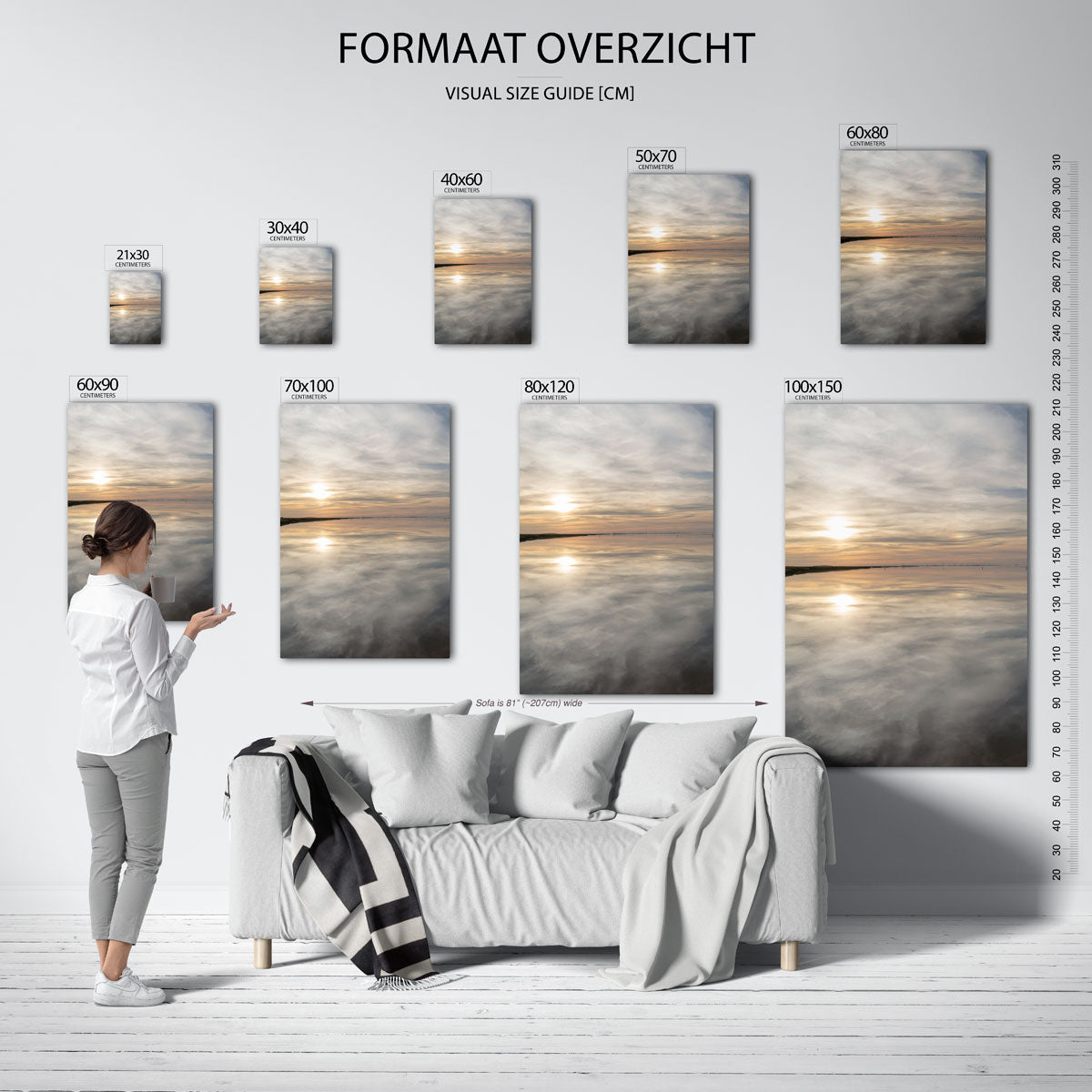 Rustige zonsondergang Poster
