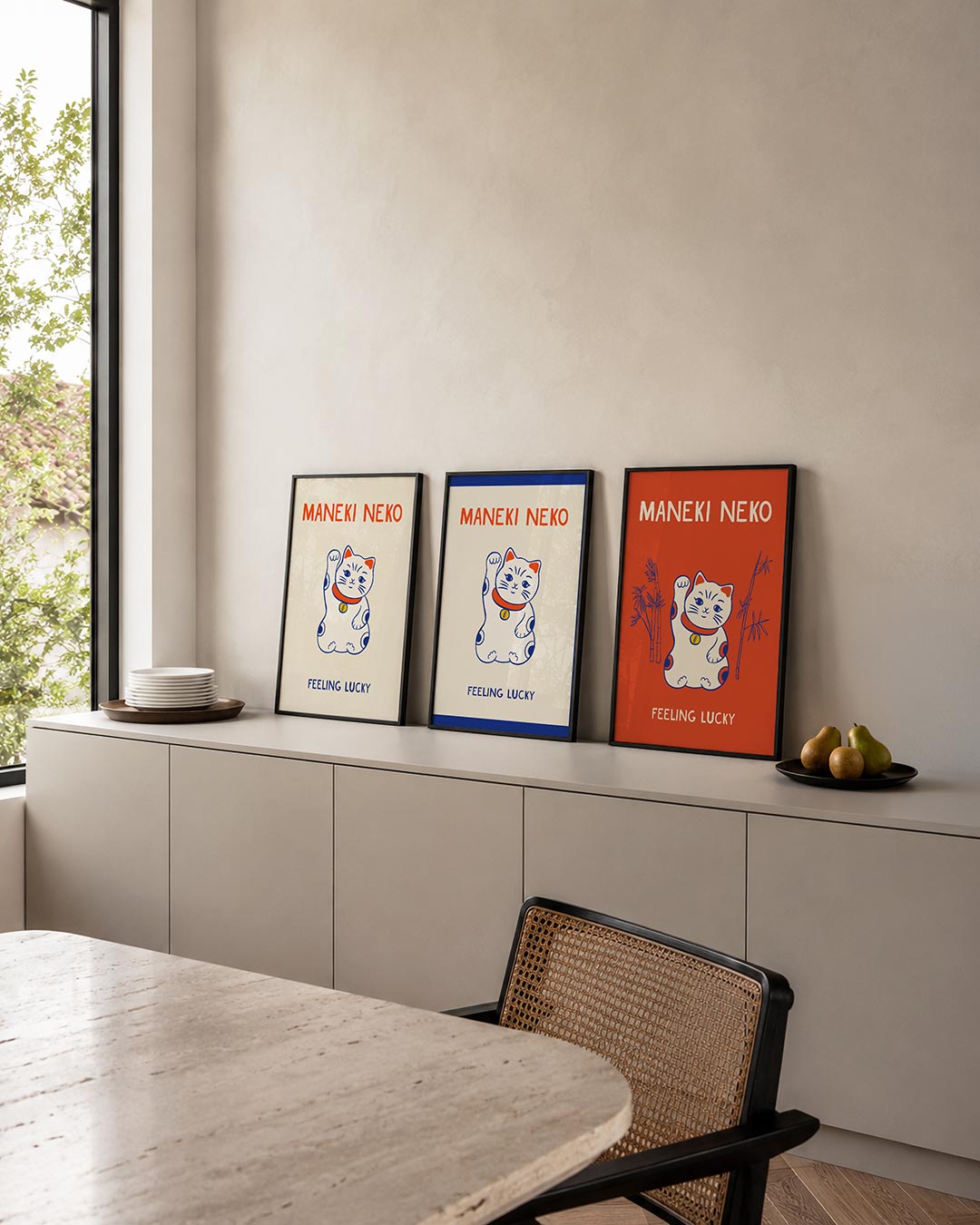 Geluksbrenger kat Posterset