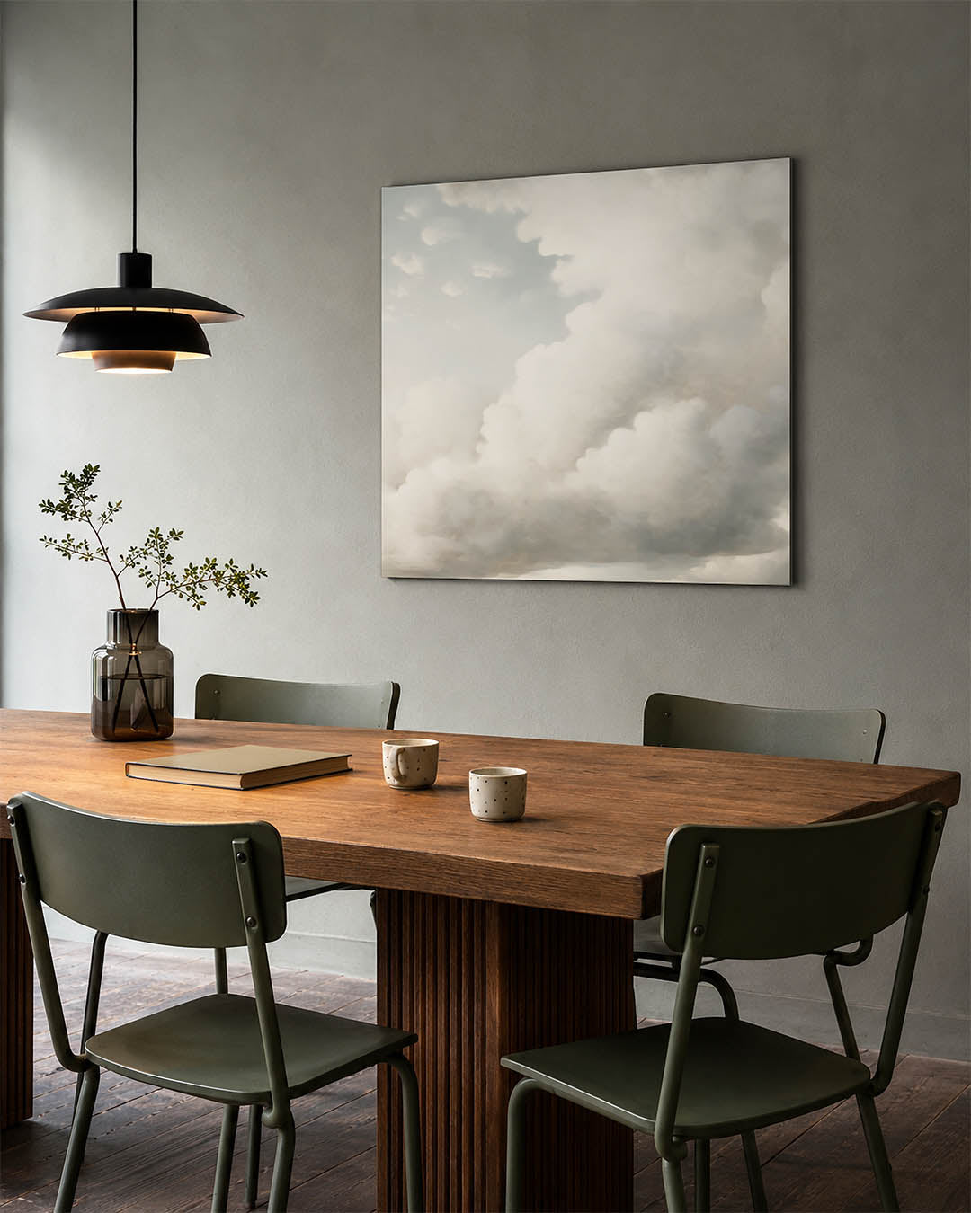Dromerige wolkenlucht Kunstwerk