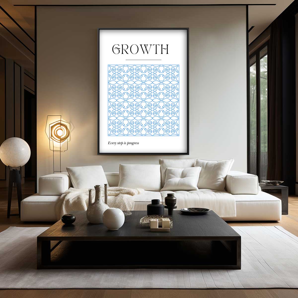Groei Patroon Kunstwerk Kunstwerk-canvas-dibond-plexiglas-wanddecoratie-WallArtistic