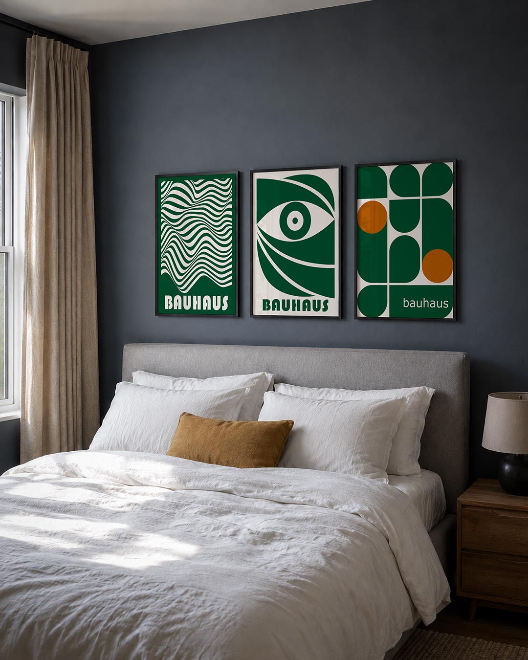 Golvend lijnenspel Posterset