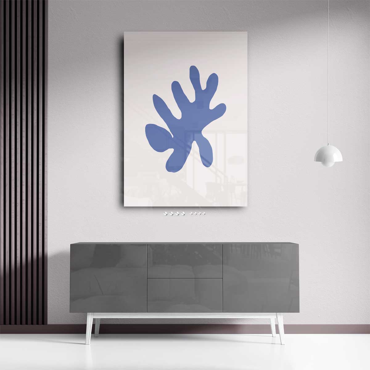 Blauw Vormen Spel Kunstwerk-canvas-dibond-plexiglas-wanddecoratie-WallArtistic