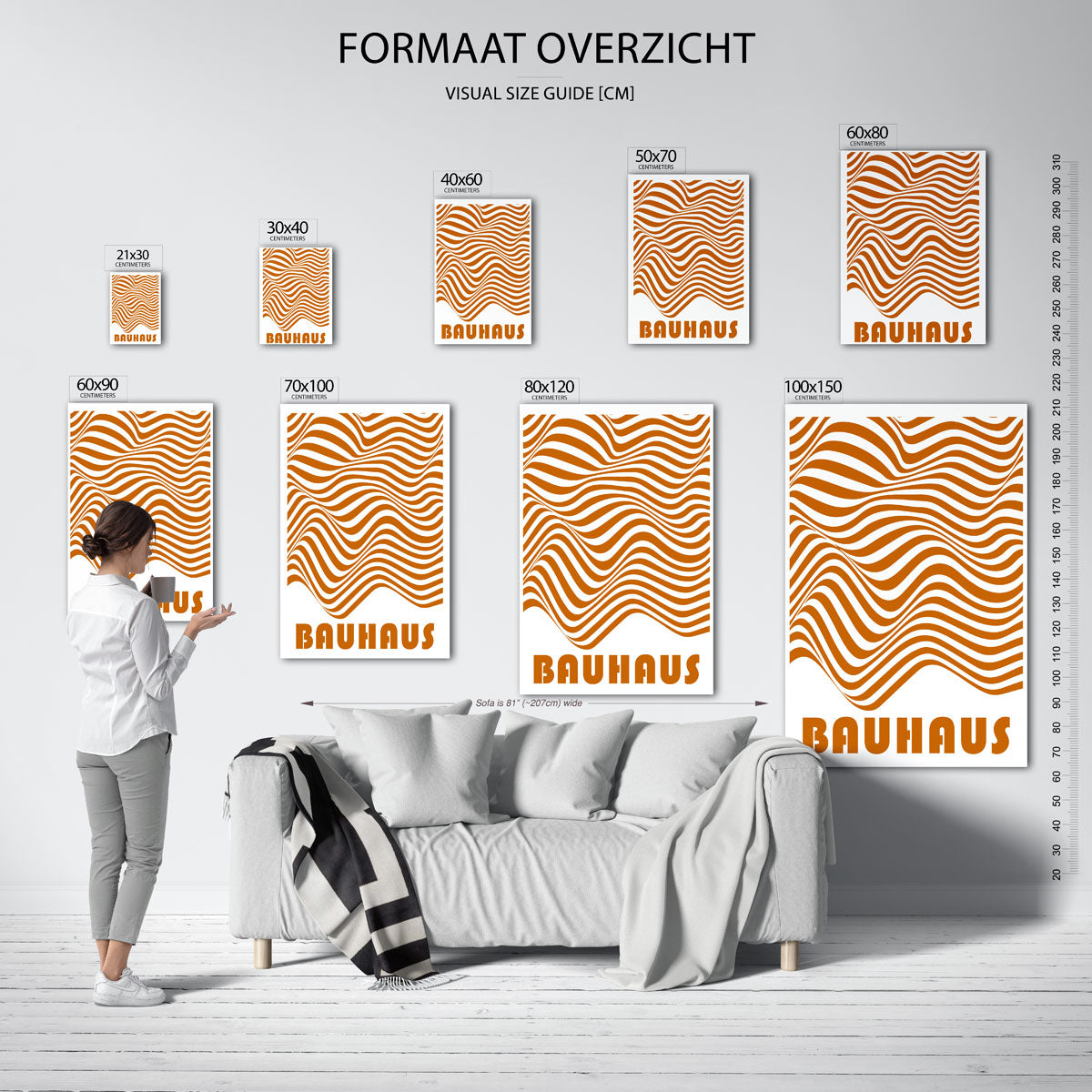 Golvend lijnenspel Poster