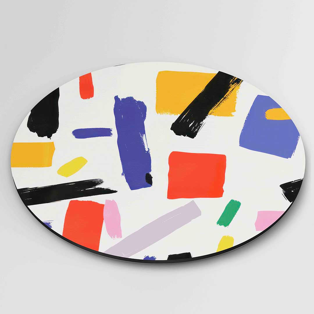 Abstracte vormen Muurcirkel
