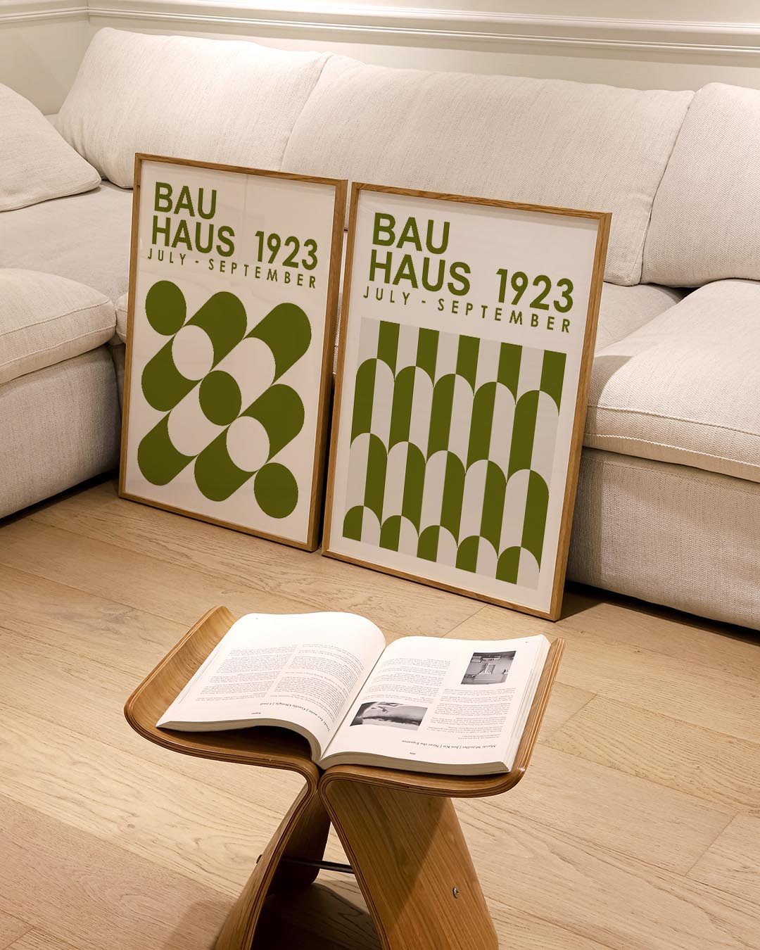 Groene boogpatronen Posterset