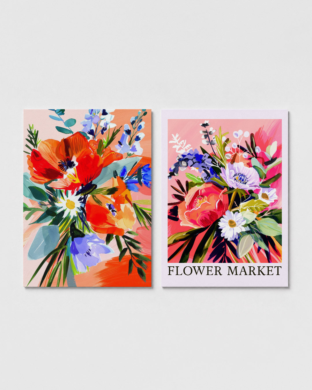 Bloemrijke kleurexplosie Posterset