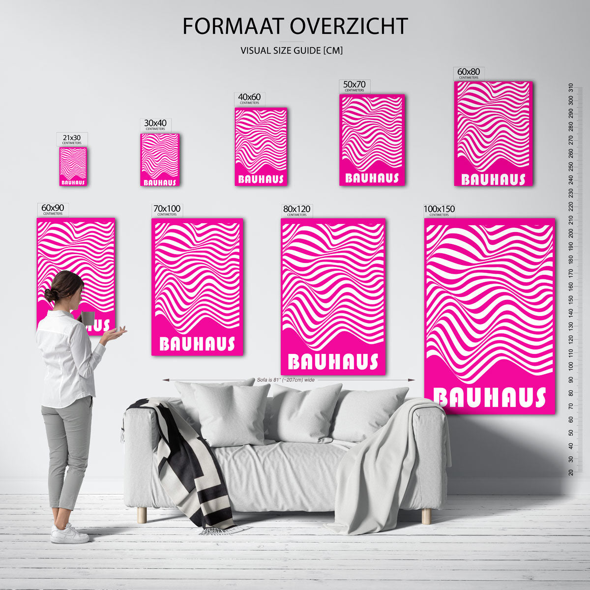 Golvend lijnenspel Poster