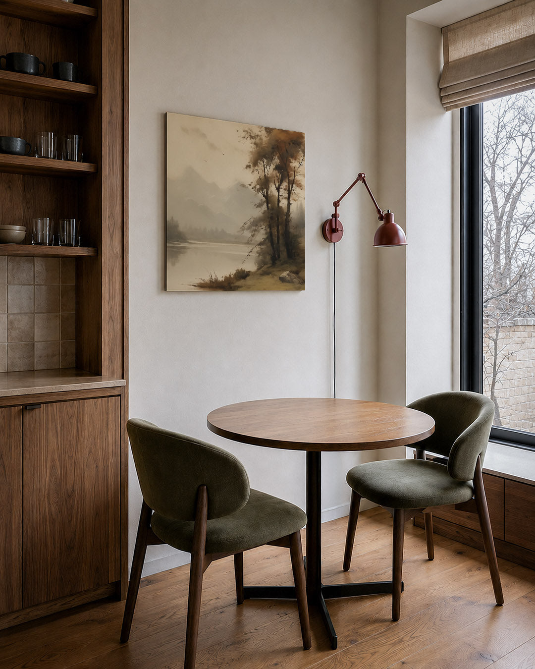 Rustig landschap Kunstwerk