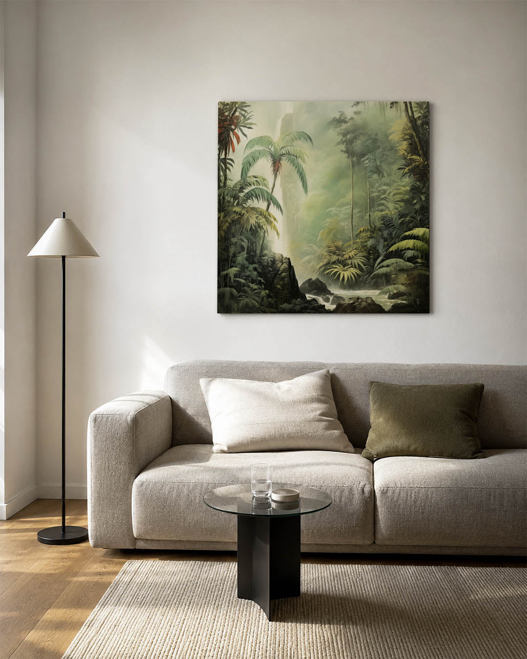 Tropisch landschap Kunstwerk