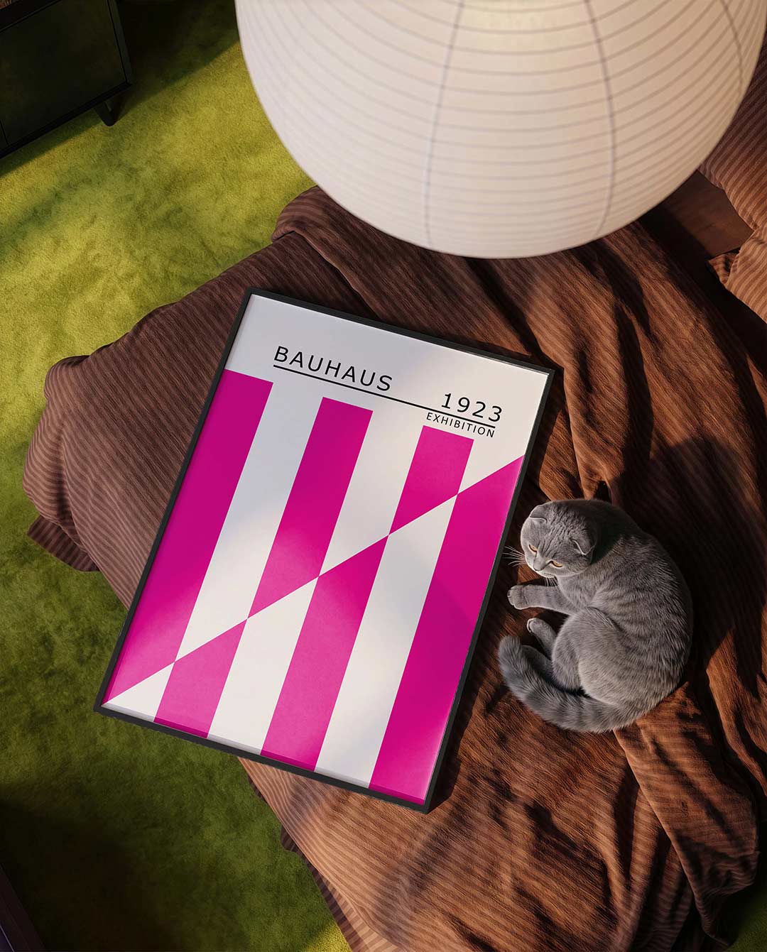 Kleurvlakken en lijnen Poster