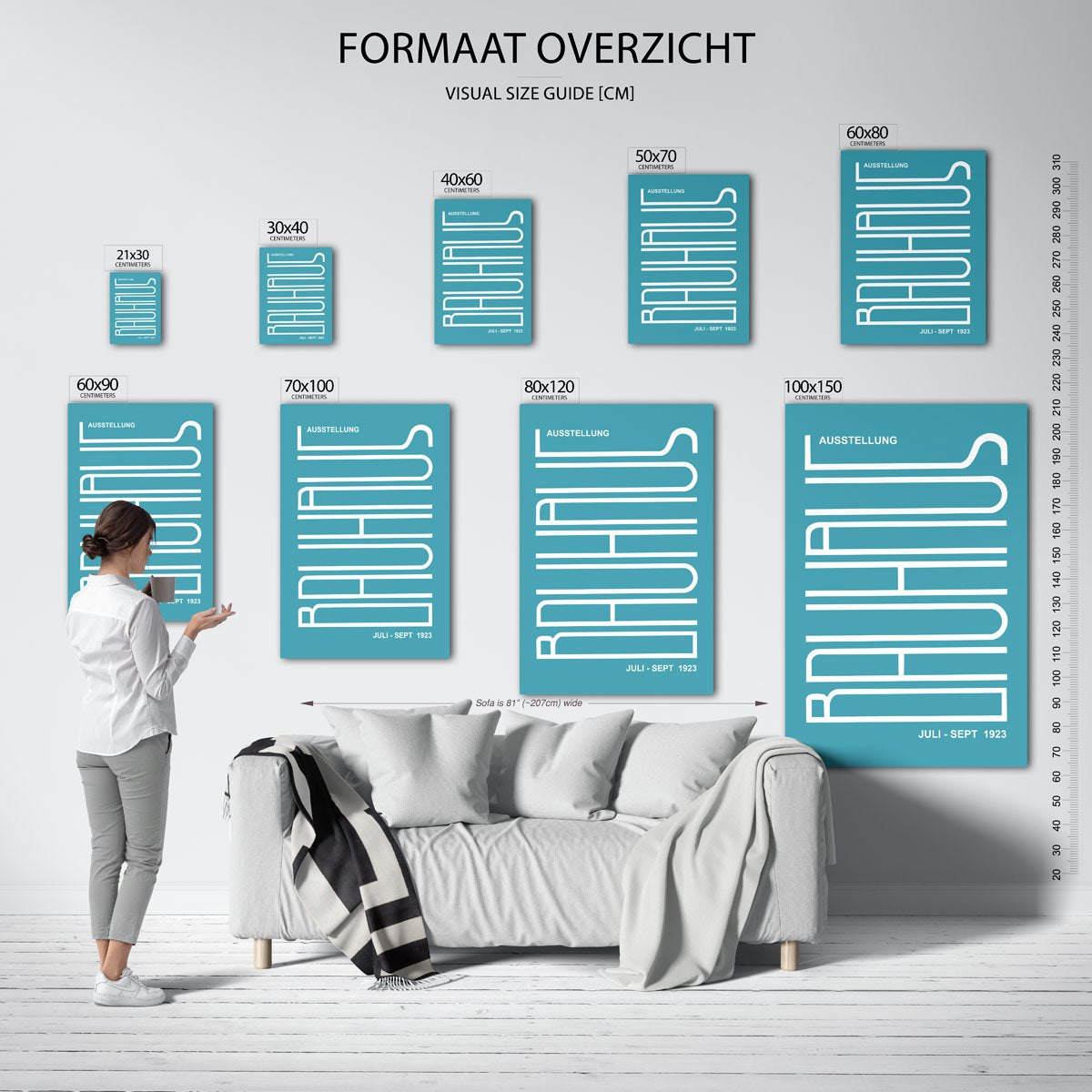 Lijnen en vlakken Poster