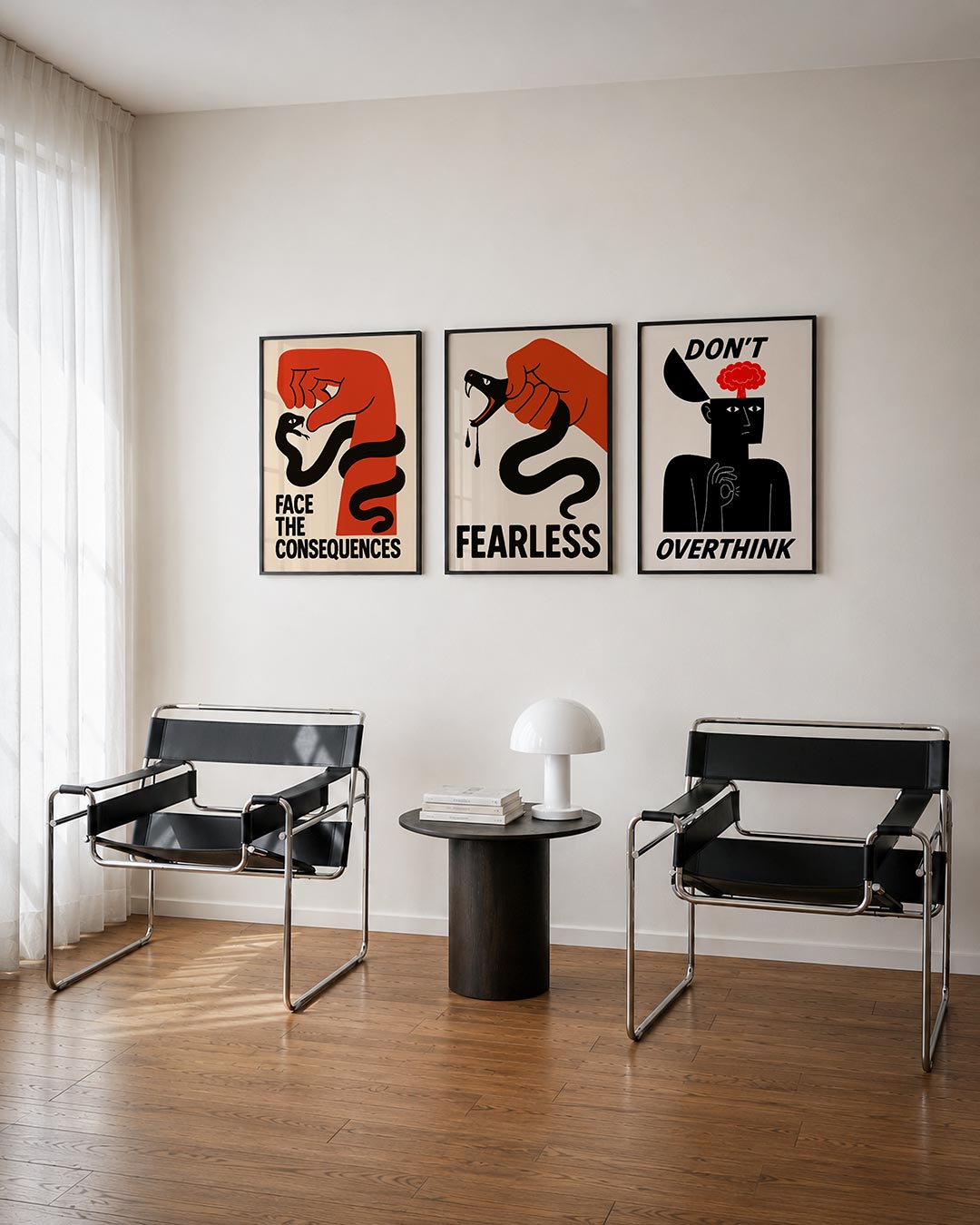 Krachtige confrontatie Posterset