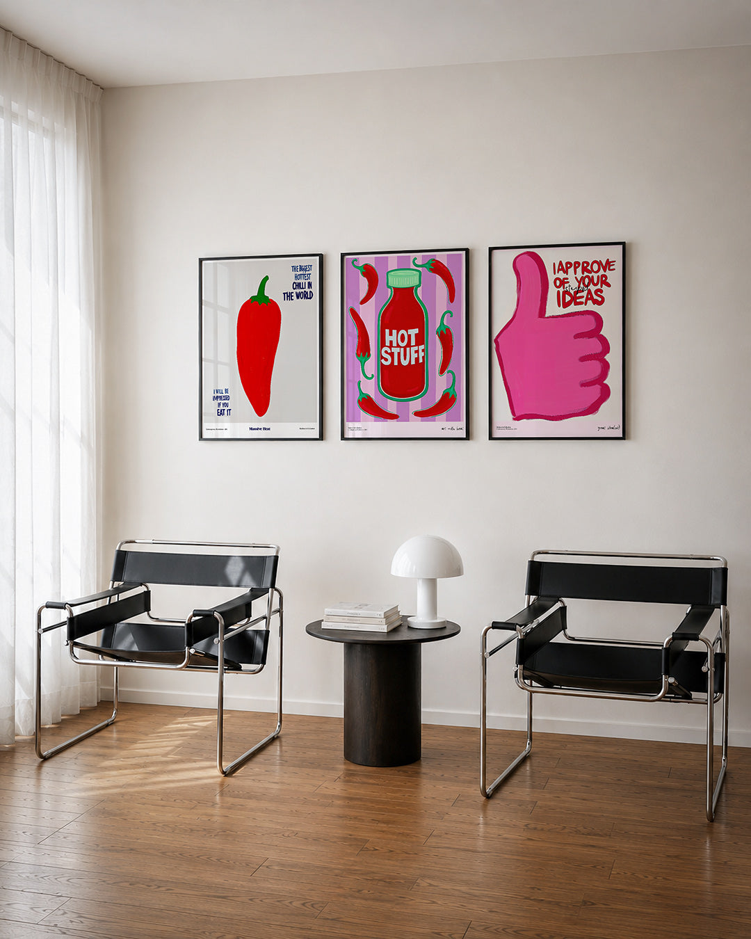 Kleur en tekst Posterset