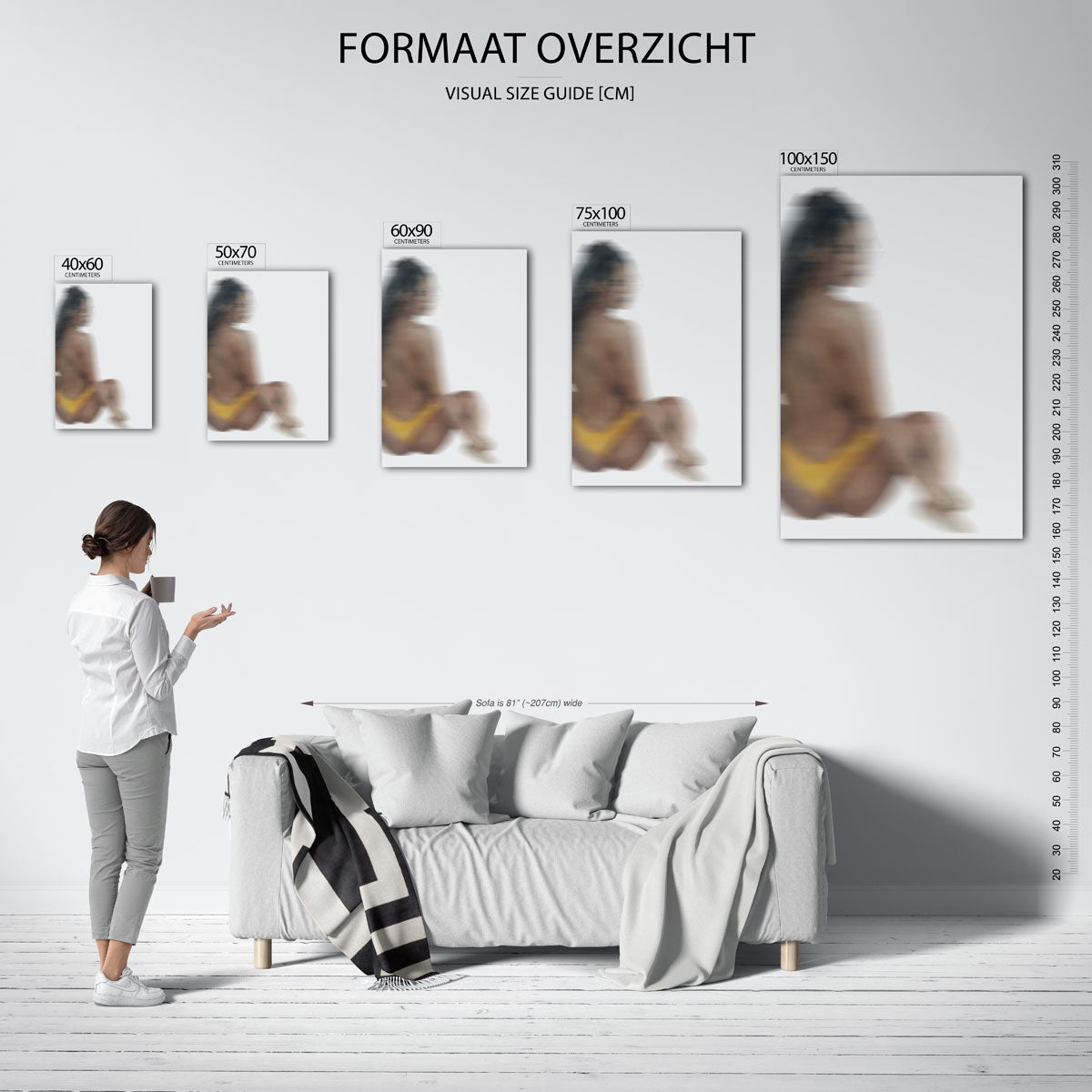 Vervagende vormen Kunstwerk