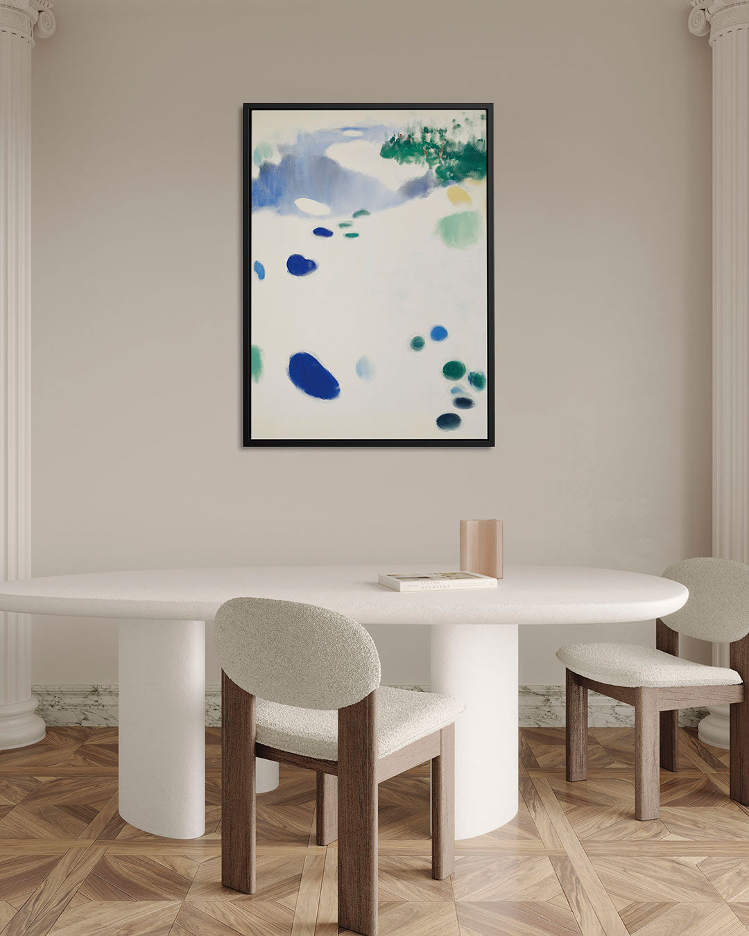 Vloeiende kleurencompositie Kunstwerk