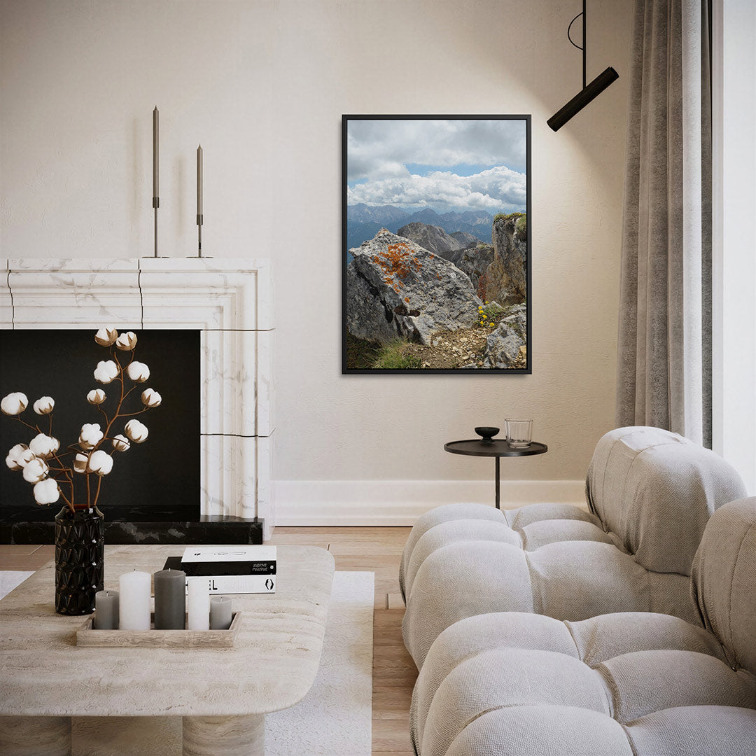 Berglandschap met rotsen Kunstwerk