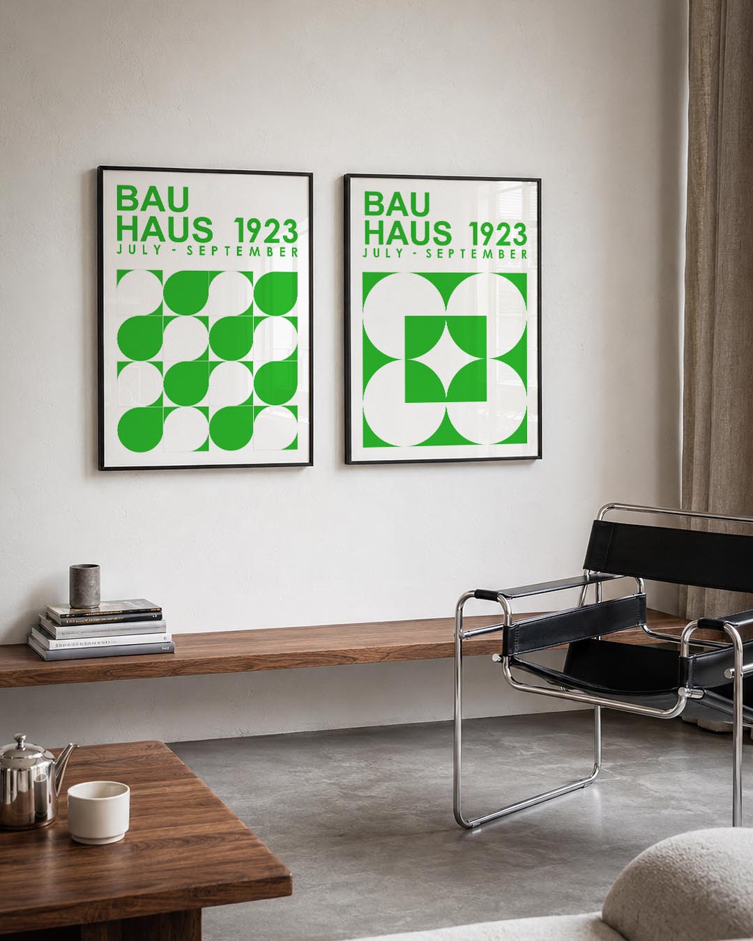 Groene cirkelpatronen Posterset