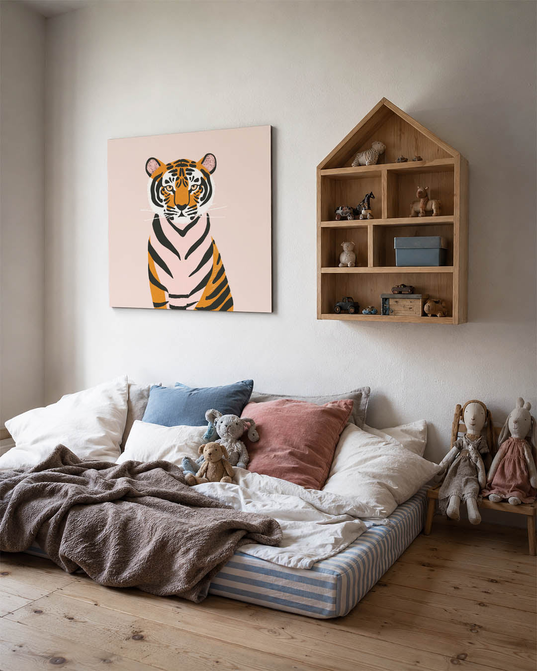 Gestileerde tijger Kunstwerk