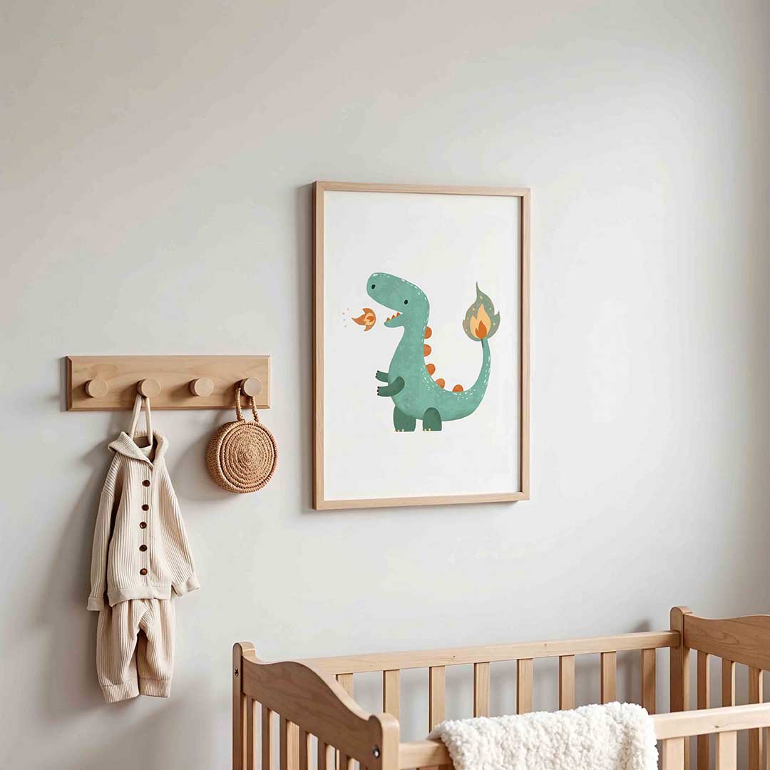 Groene dinosaurus Poster