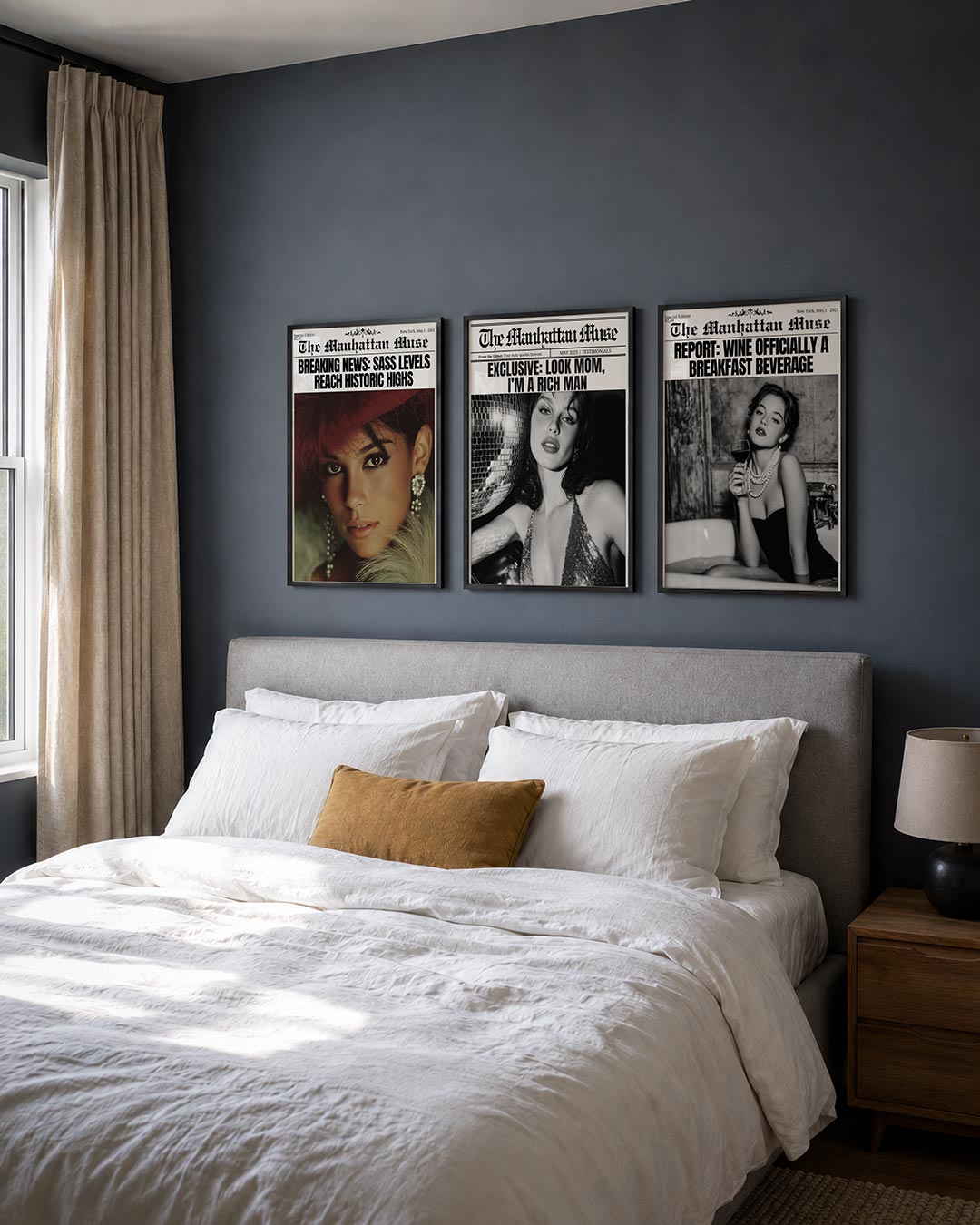 Portret en headlines Posterset