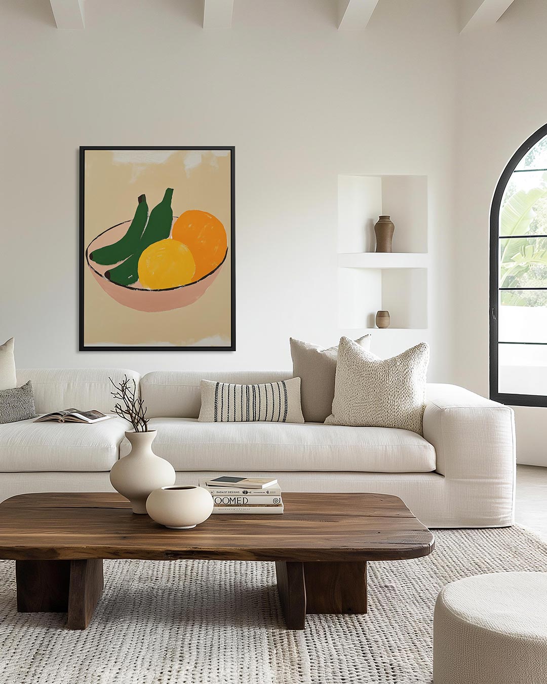 Fruit in schaal Kunstwerk