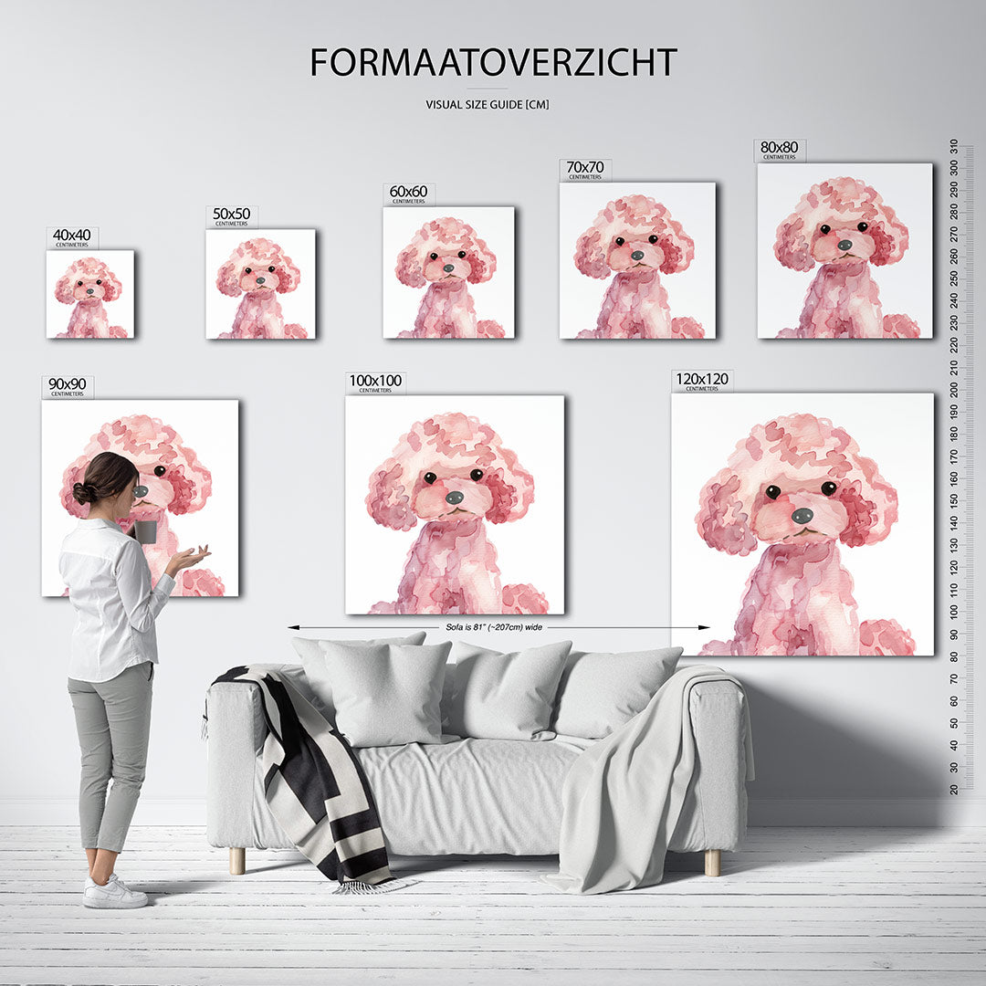 Speelse hond illustratie Kunstwerk