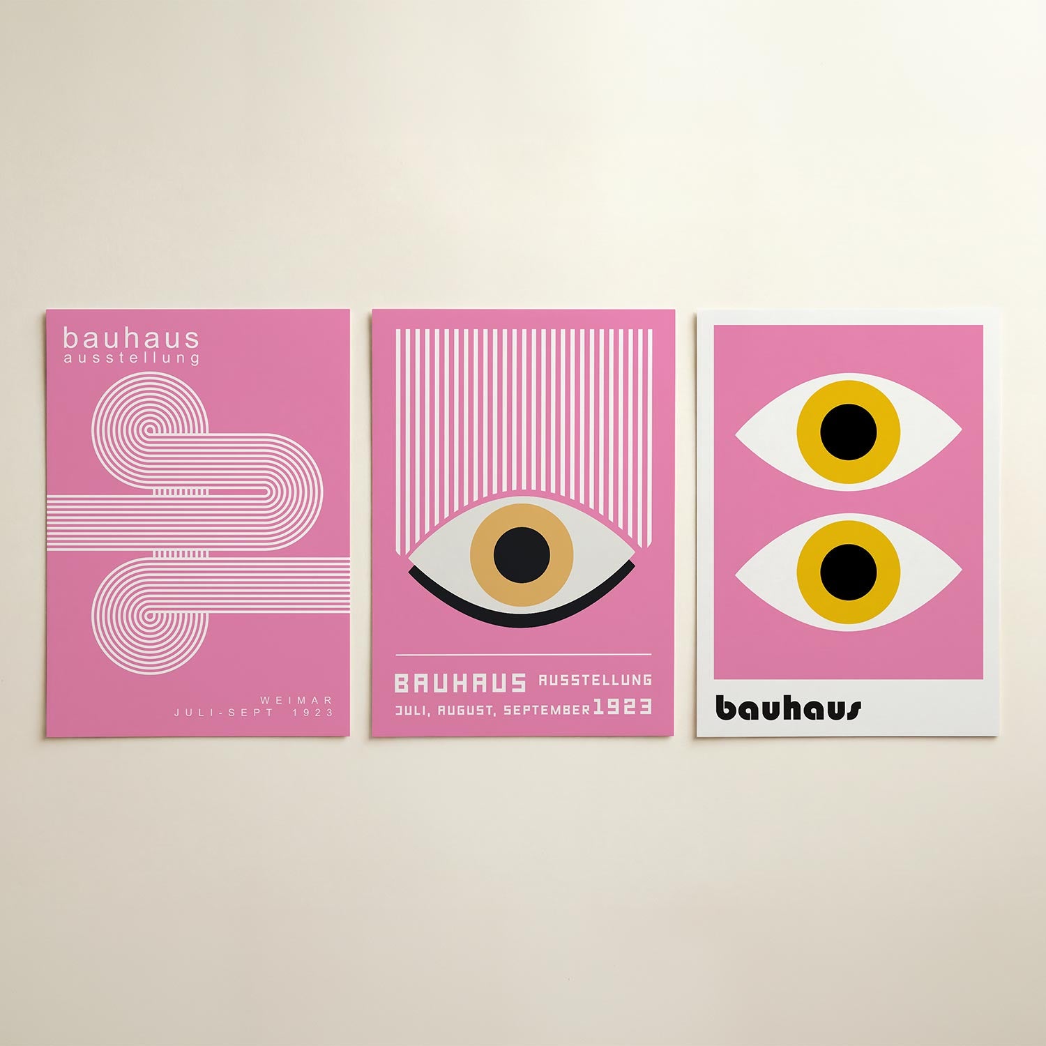Lijnen en cirkelpatronen Posterset
