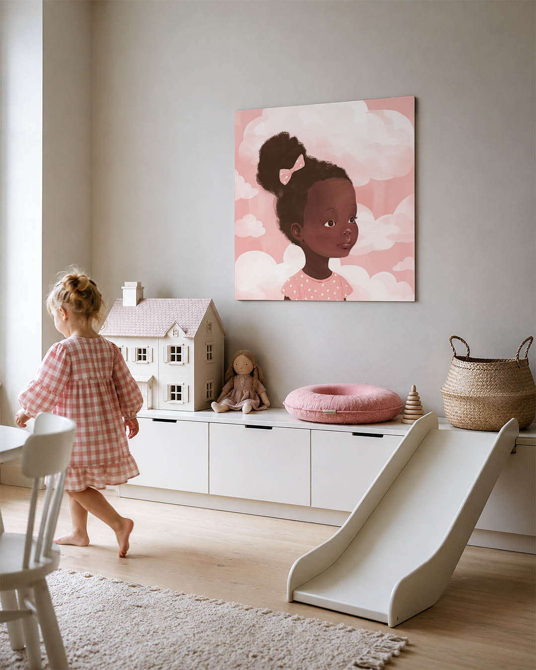 Dromerig portret meisje Kunstwerk
