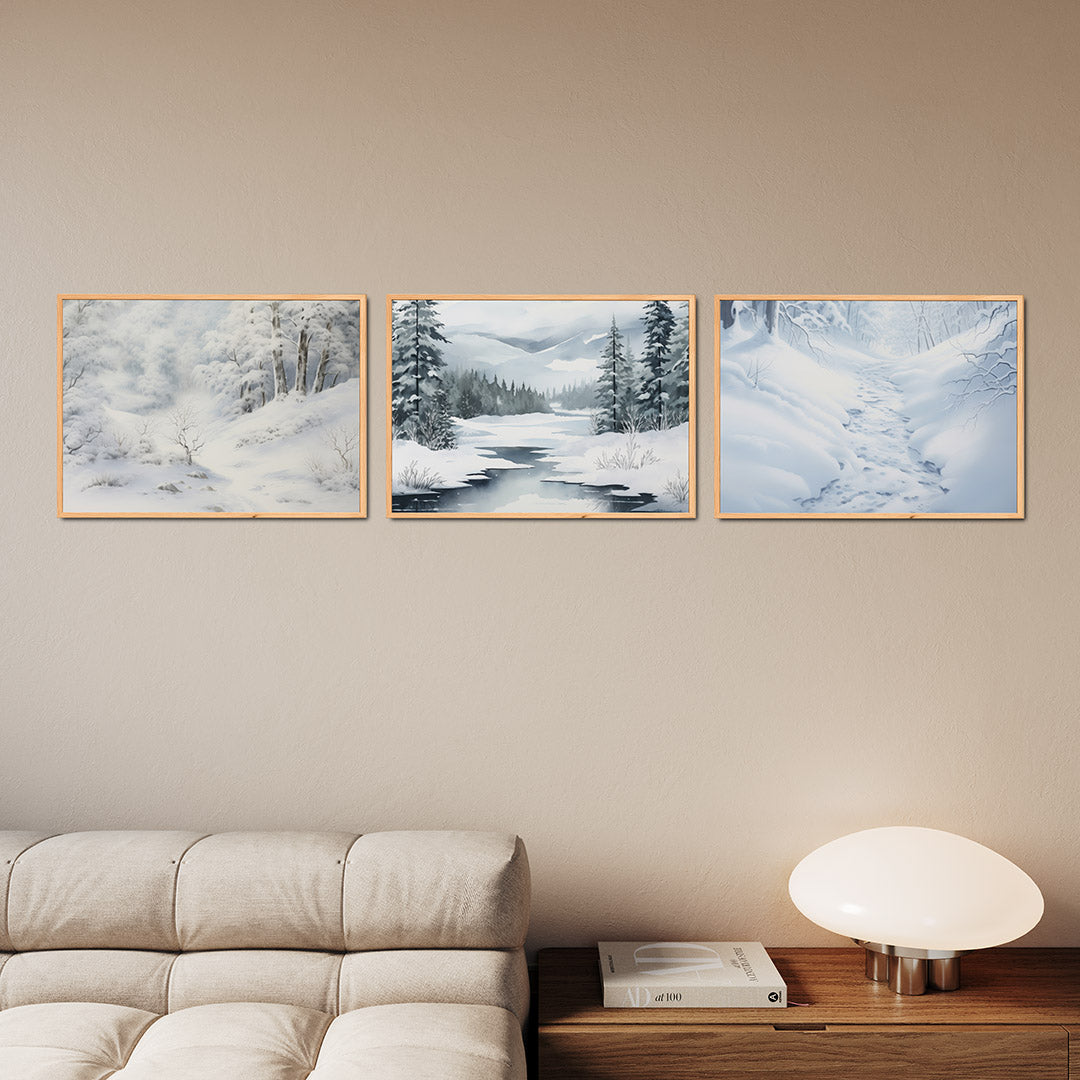 Winterse sereniteit Posterset