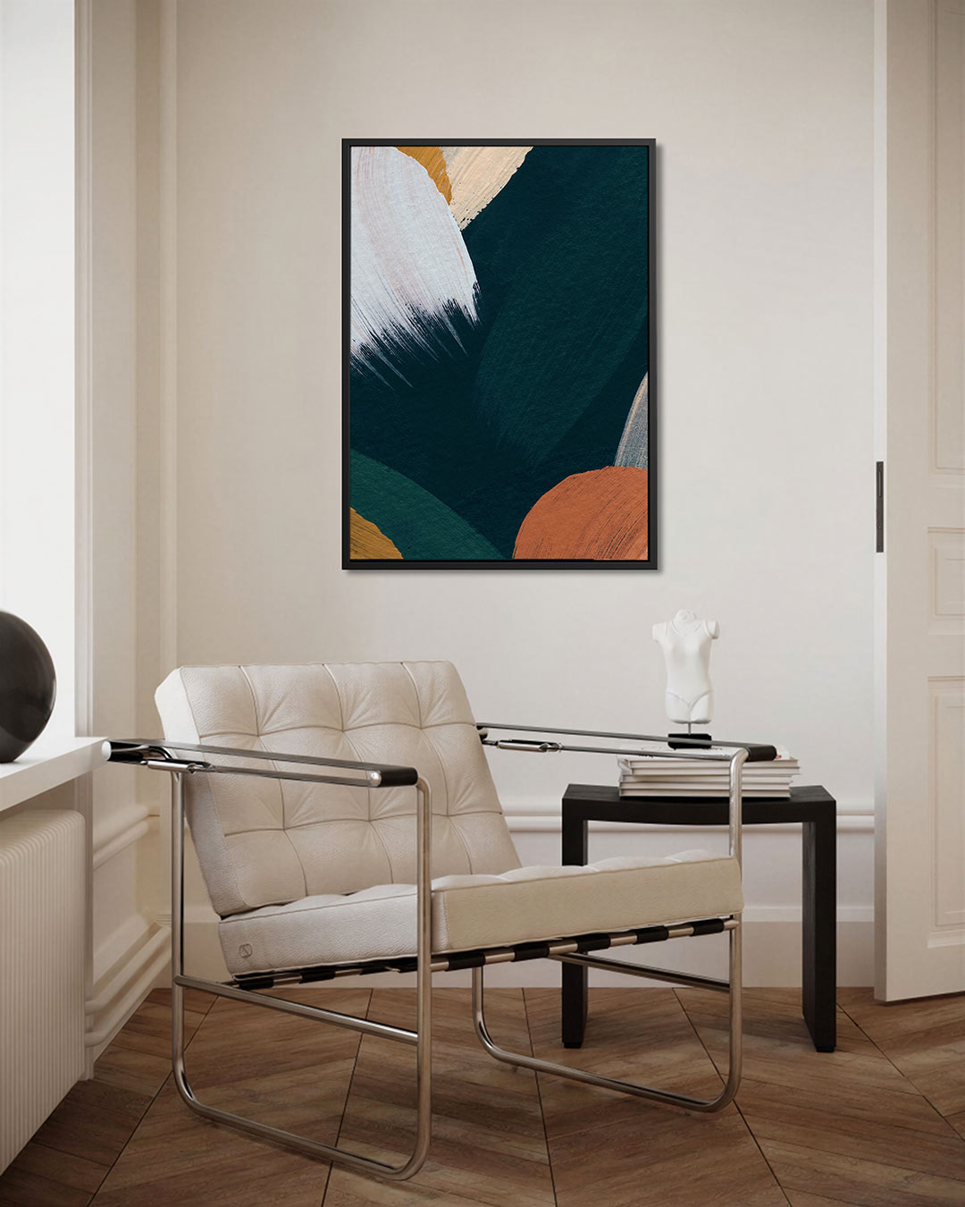 Dynamische kleurencompositie Kunstwerk