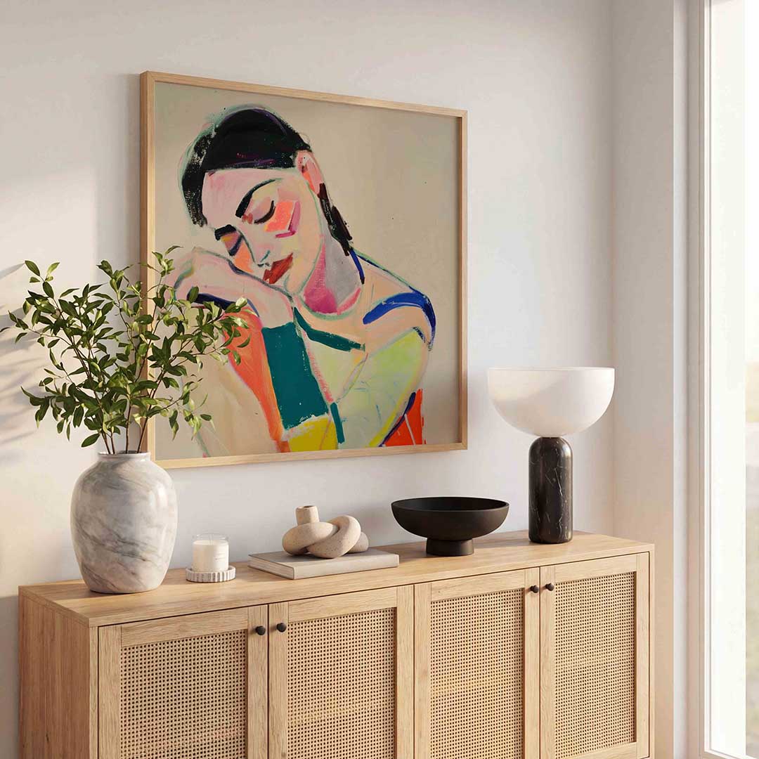 Dromende vrouw Poster