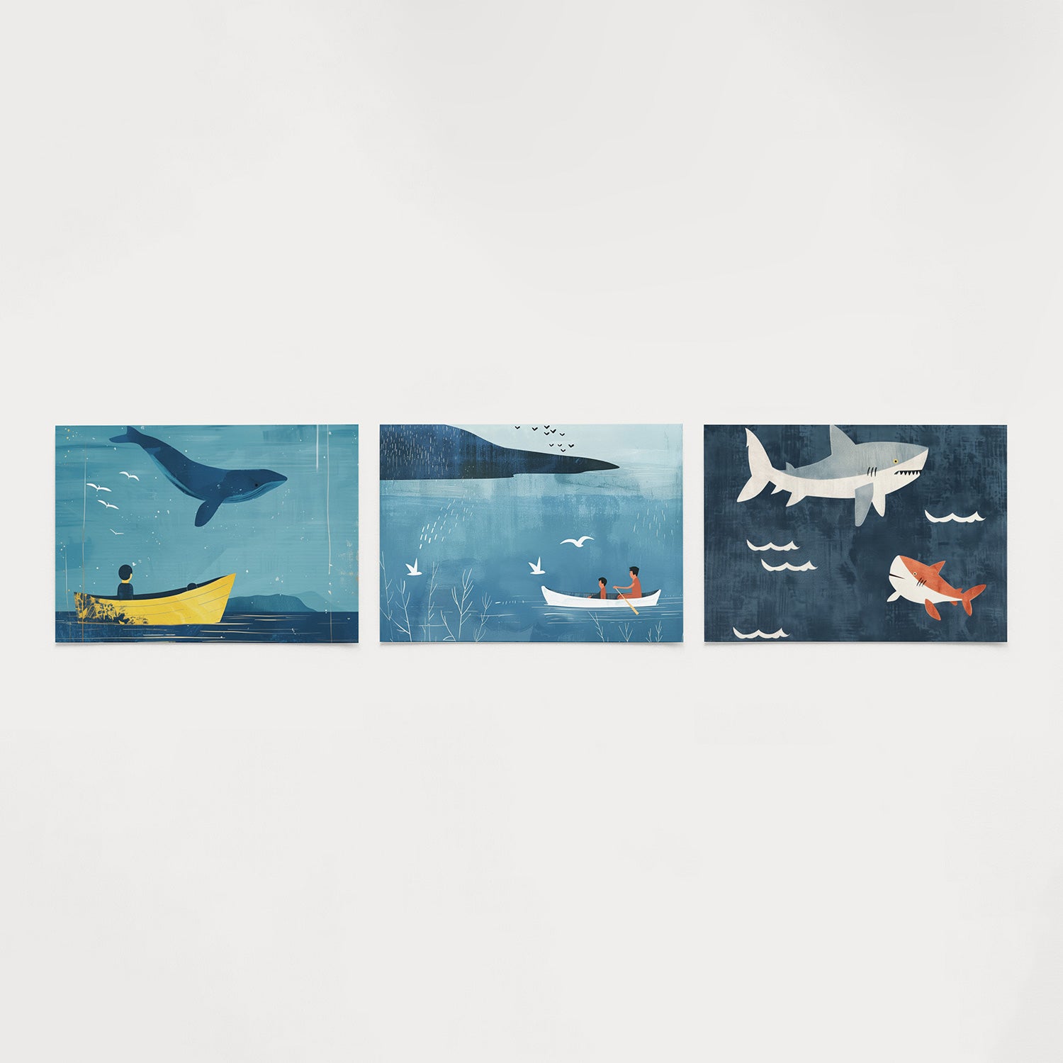 Zee en lucht Posterset