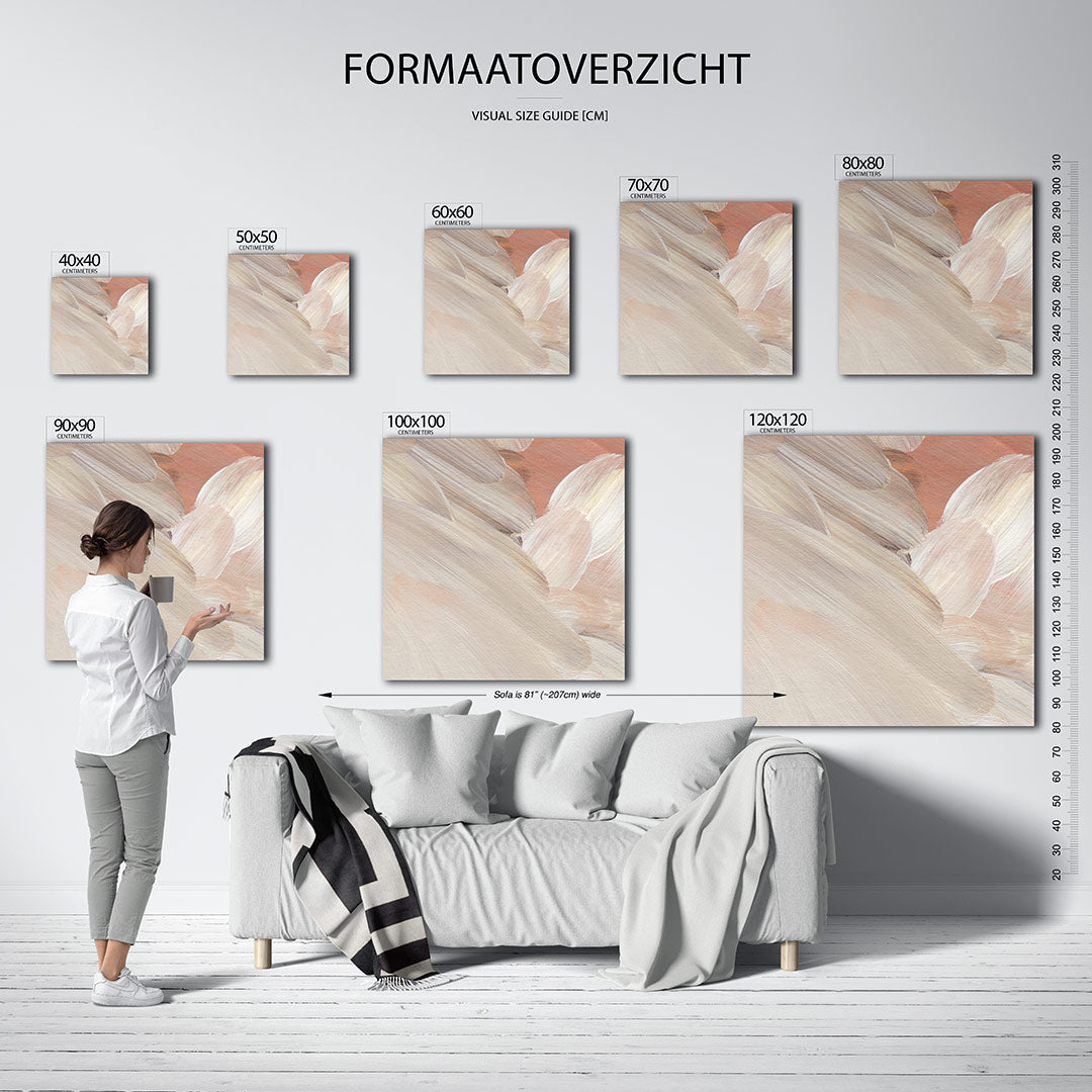 Zachte penseelstreken Kunstwerk